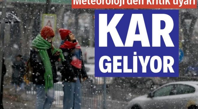 Meteoroloji açıkladı: Kuvvetli sağanak ve kar geliyor